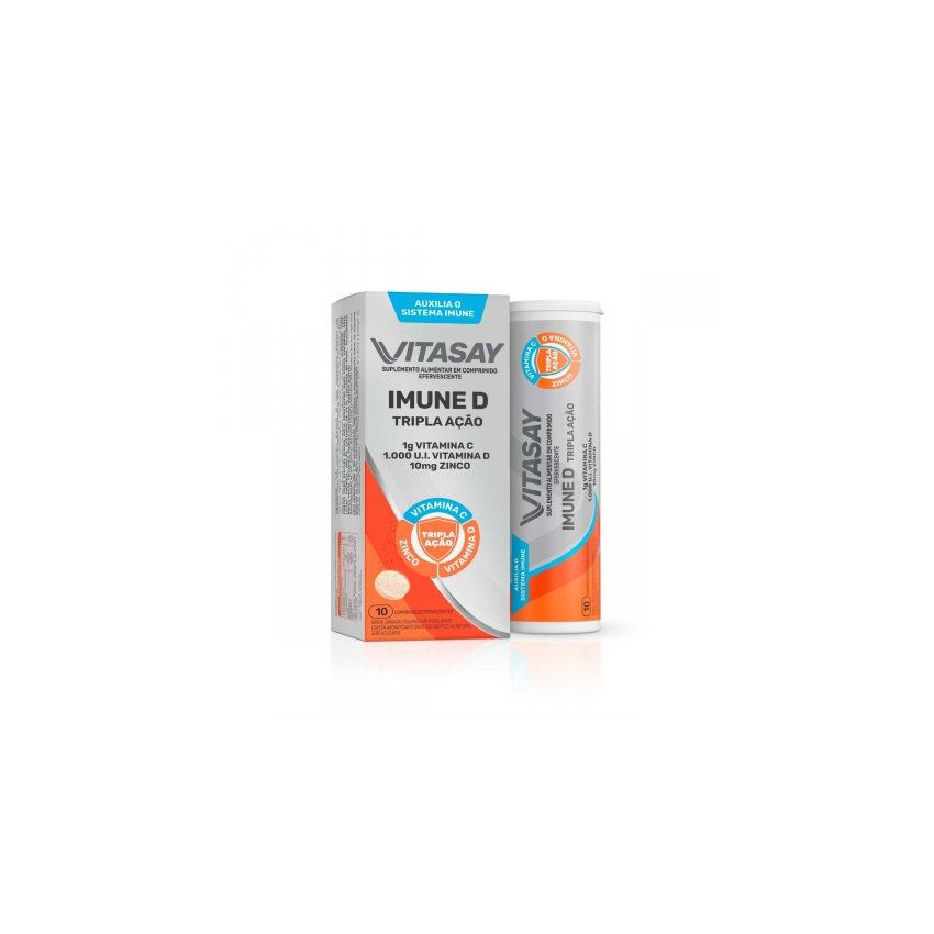 VITASAY IMUNE D TRIP COM 10 COMPRIMIDOS EFERVESCENTE - 