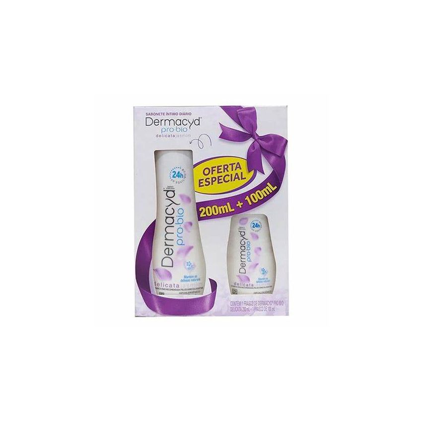 KIT SABONETE LIQUIDO INTIMO DERMACYD 200+100ml DELICATA
