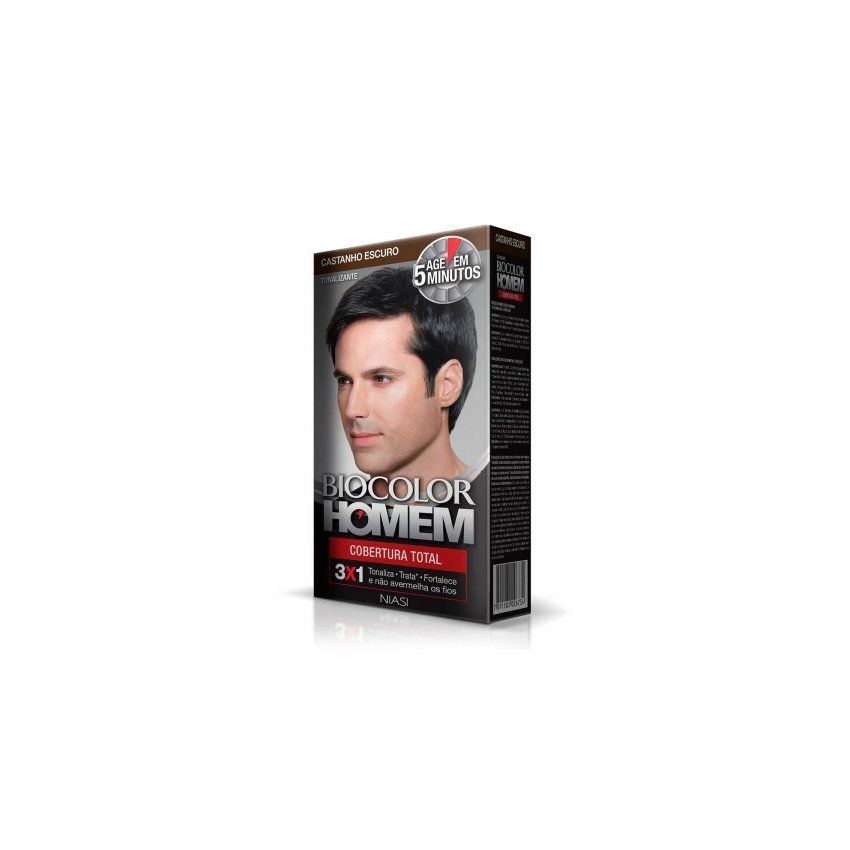TONALIZANTE BIOCOLOR HOMEM CASTANHO ESCURO 60ML
