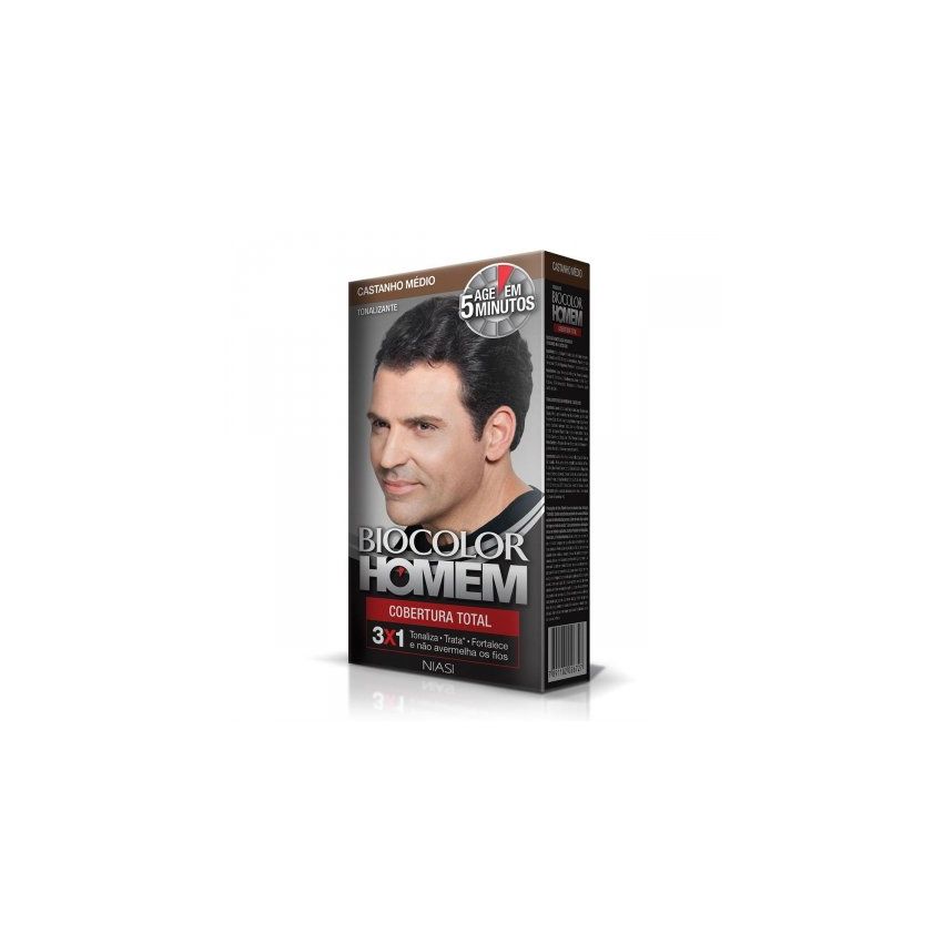 TONALIZANTE BIOCOLOR HOMEM CASTANHO MEDIO 60ML