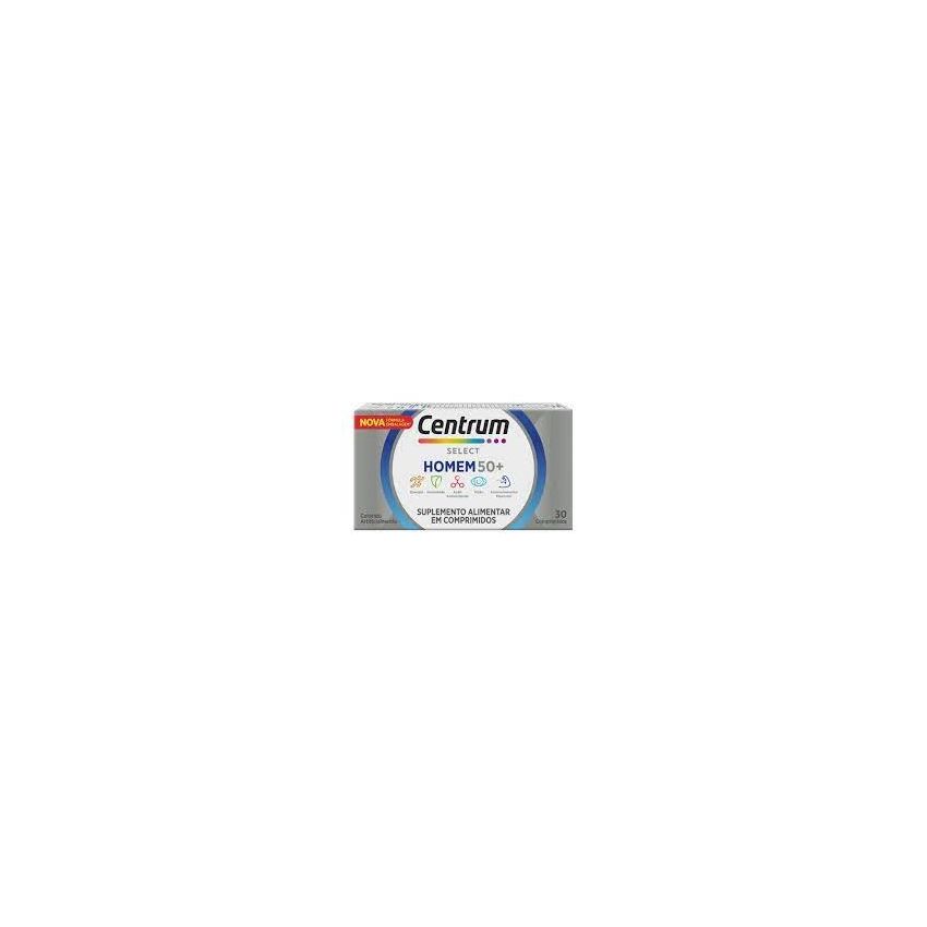 CENTRUM SELECT HOMEM 50+ COM 30 COMPRIMIDOS
