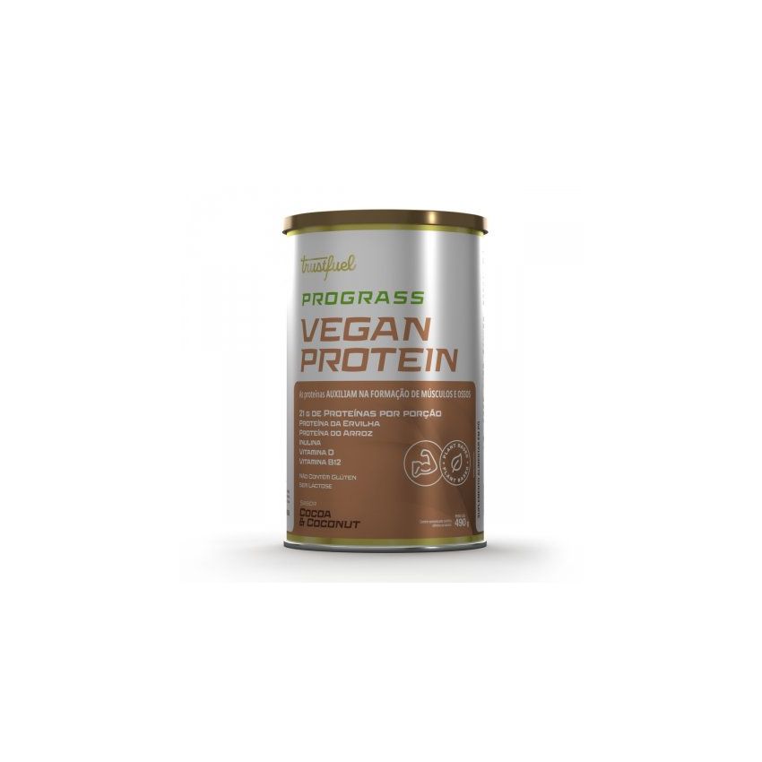 TRUSTFUEL SUPLEMENTO VEGAN PROTEIN COCOA COCONUT 490G 