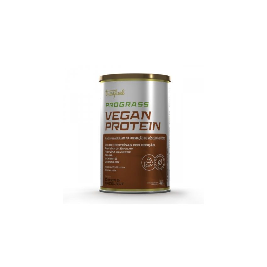 TRUSTEFUEL SUPLEMENTO VEGAN PROTEIN COCOA HAZELNUT PÓ 490G