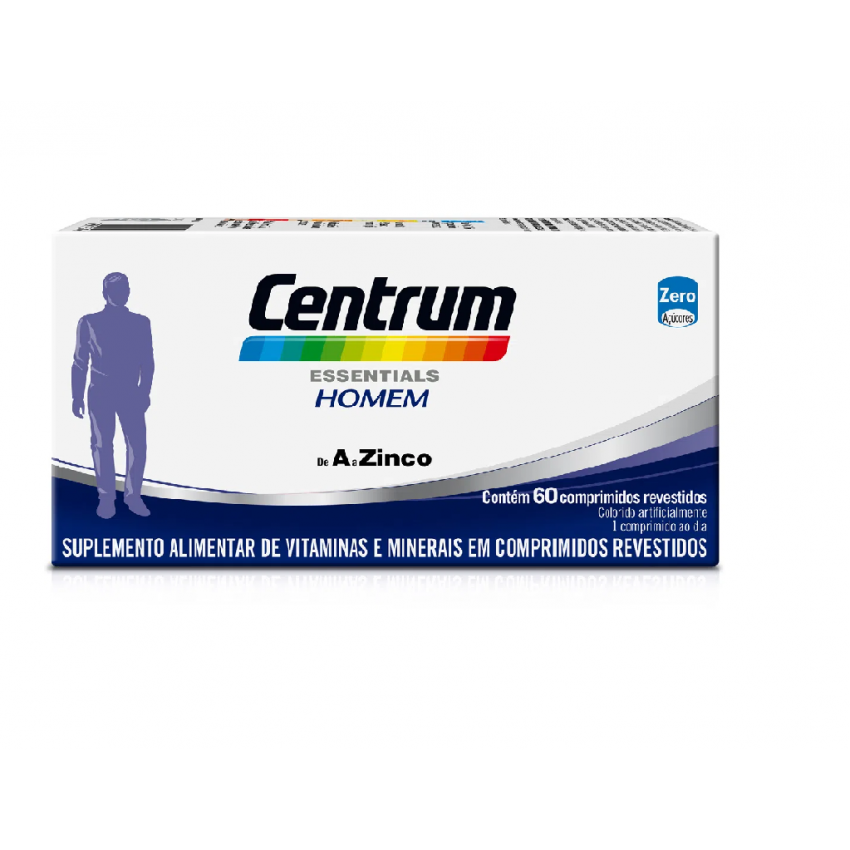 CENTRUM ESSENTIALS HOMEM COM 60 COMPRIMIDOS 