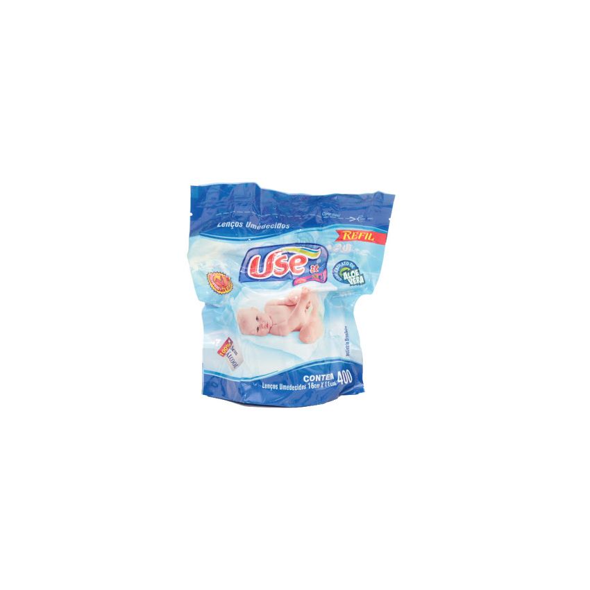 LENÇO UMEDECIDO USE IT REFIL COM 400 UNIDADES