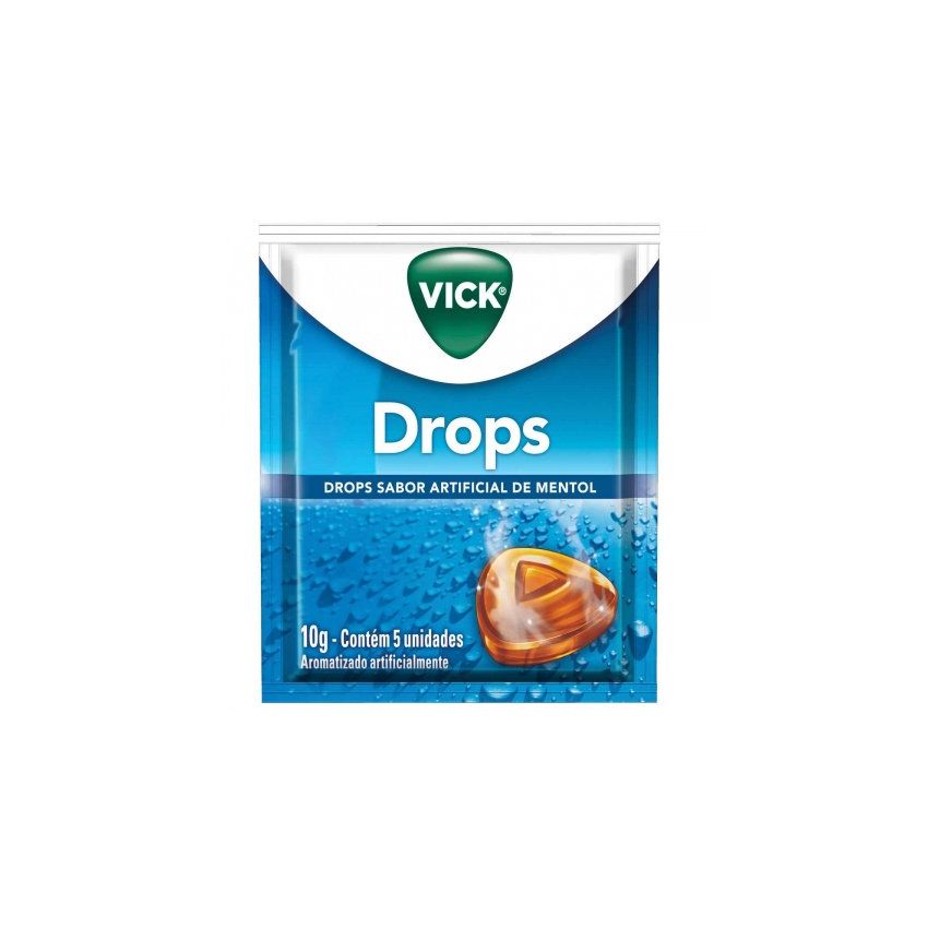 PASTILHA VICK MENTOL COM 5 UNIDADES