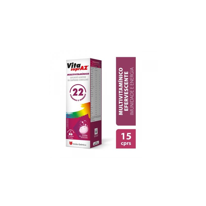 VITA SUPRAZ COM 15 COMPRIMIDOS EFERVESCENTES