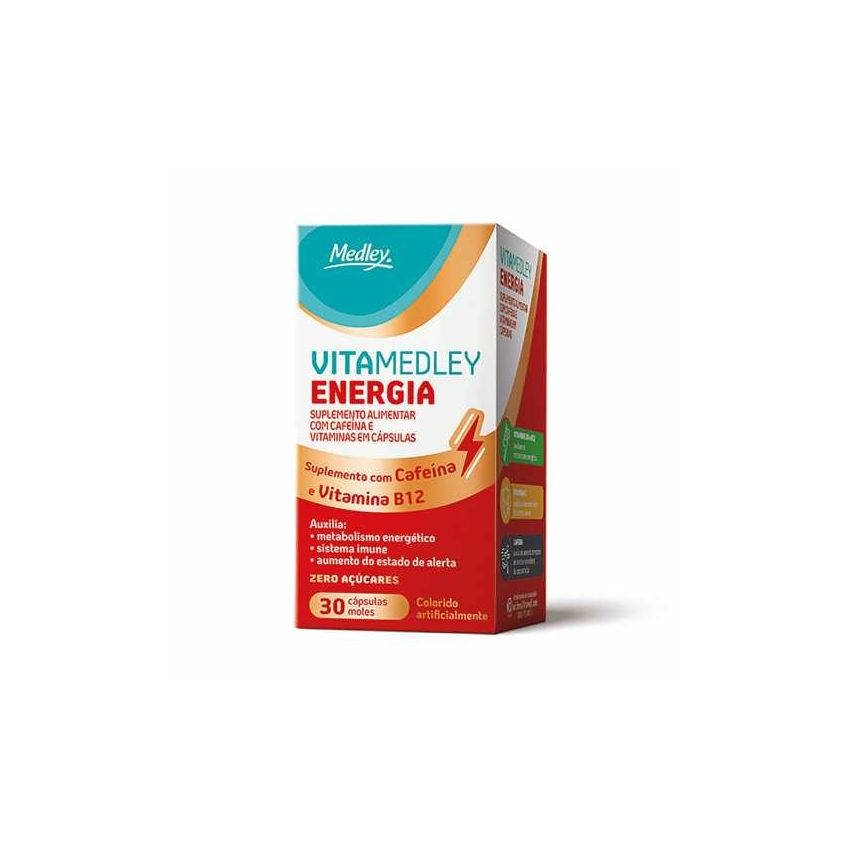 VITA MEDLEY ENERGIA COM 30 CÁPSULAS MOLES