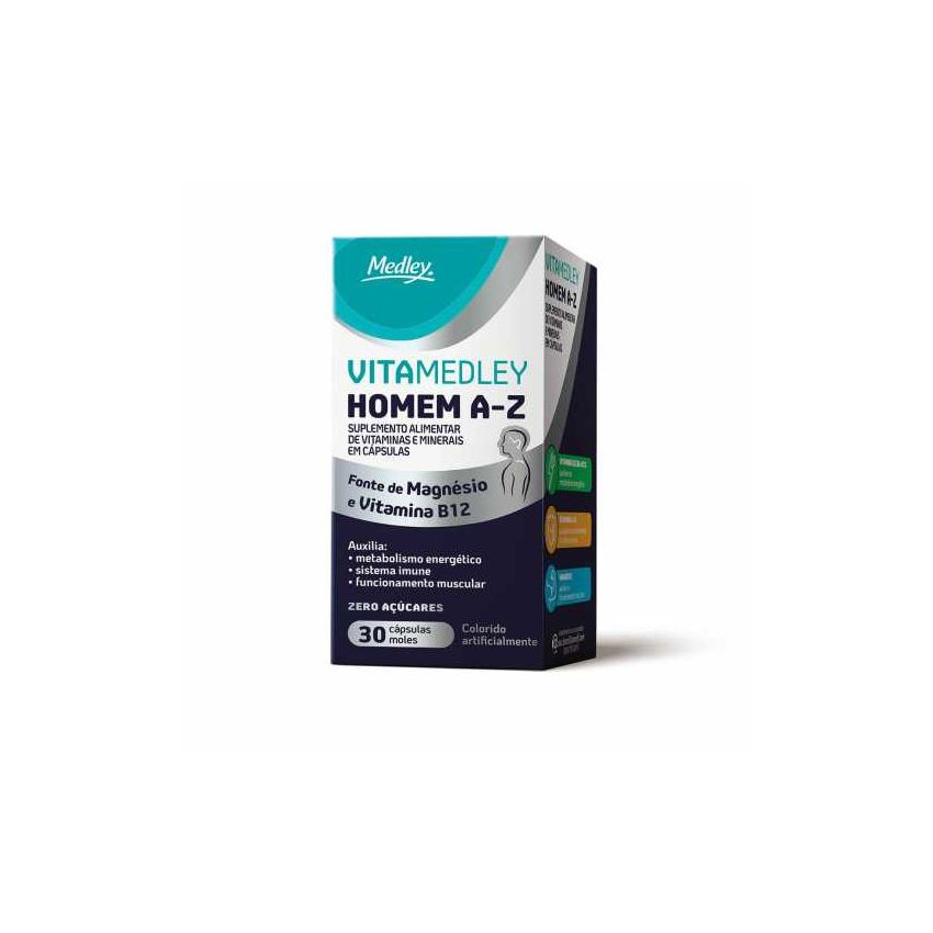 VITAMINA MEDLEY HOMEM A-Z COM 30 CÁPSULAS-MEDLEY-
