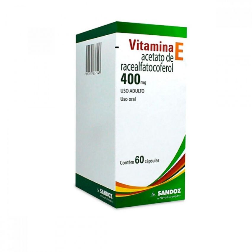 VITAMINA E 400MG COM 60 CÁPSULAS 