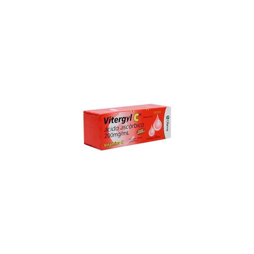 VITERGYL C GOTAS CARAMELO 200MG COM 20ML