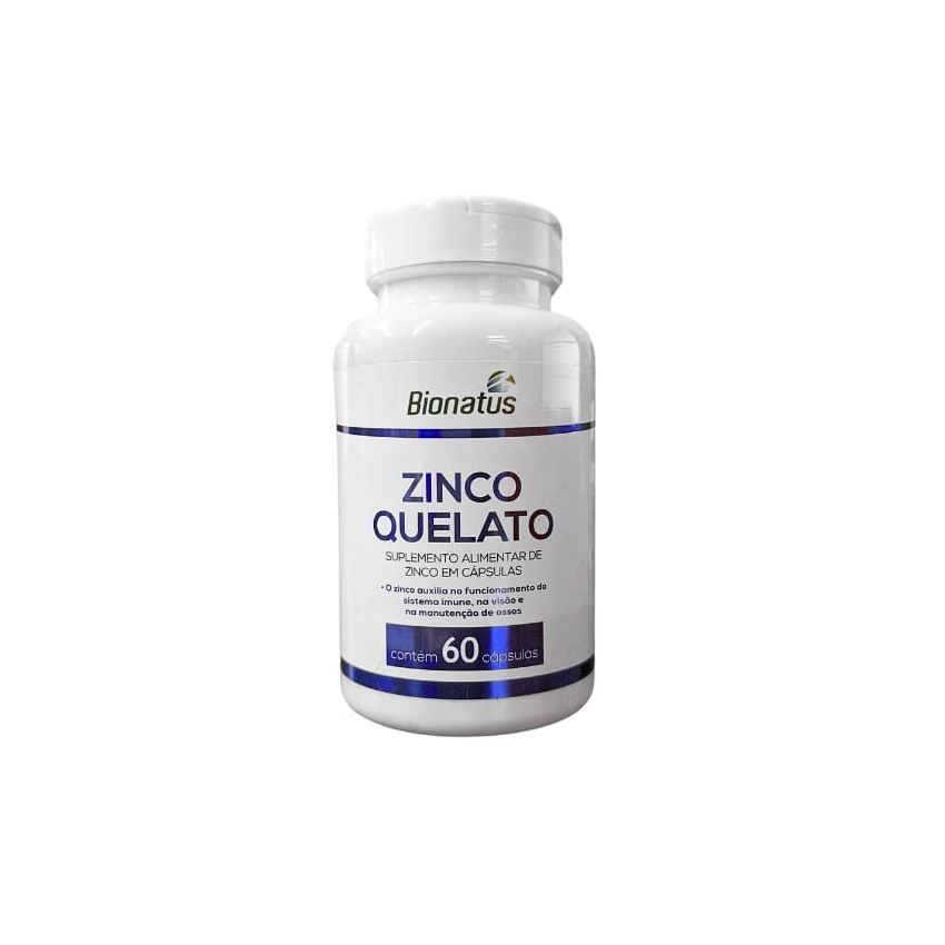 ZINCO QUELATO COM 60 CAPSULAS BIONATUS