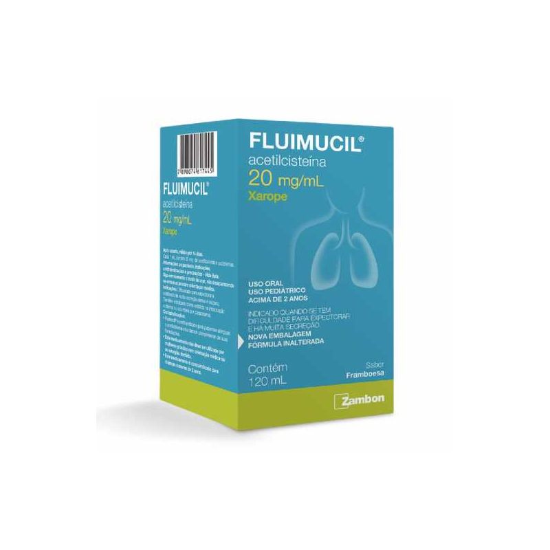 FLUIMUCIL PEDIÁTRICO 20MG COM 120ML 