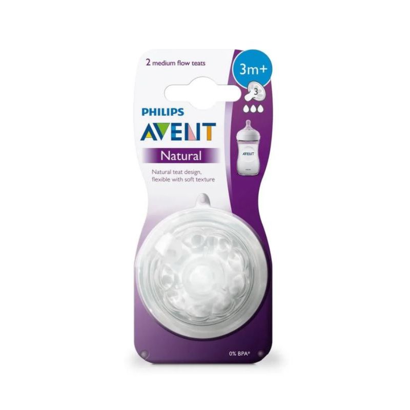 BICO DE MAMADEIRA PHILIPS AVENT PETALA Nº3 2 UND
