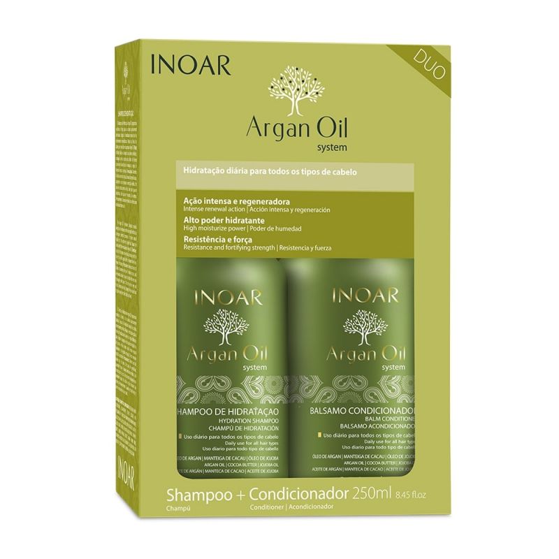 KIT INOAR ARGAN OIL SHAMPOO 250ML+CONDICIONADOR 250ML