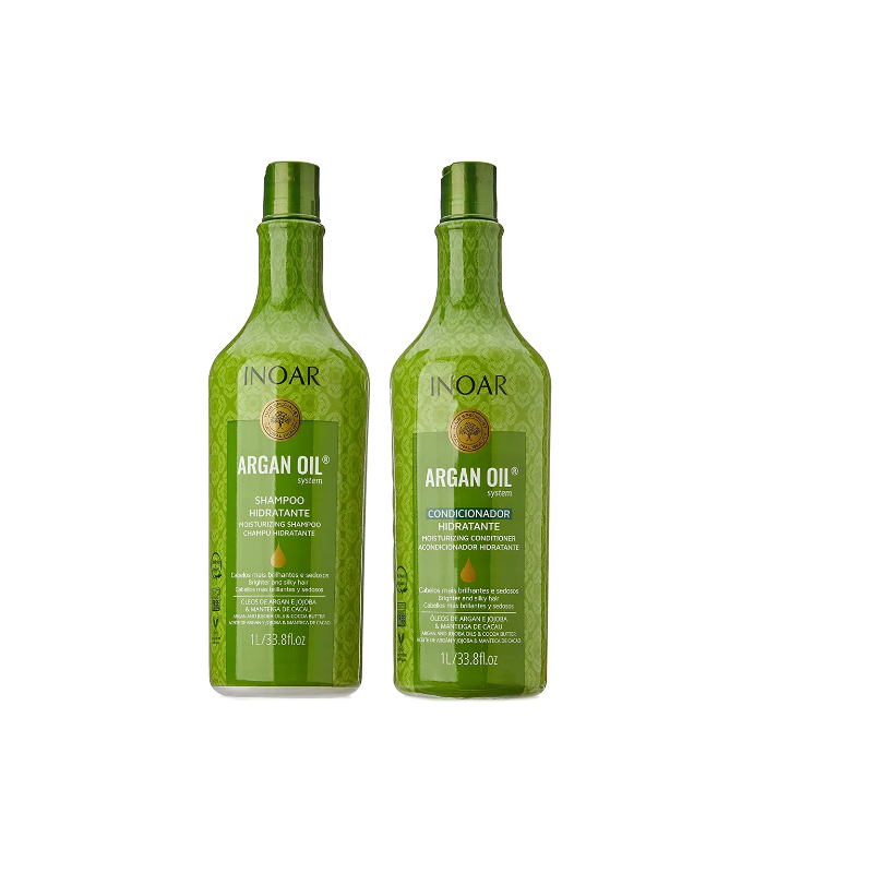 KIT SHAMPOO E CONDICIONADOR OLEO DE ARGAN DE 1L CADA