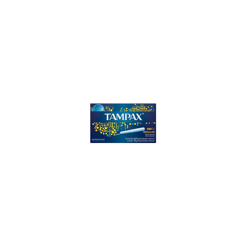 ABSORVENTE INTERNO TAMPAX REGULAR  COM 10 UNIDADES