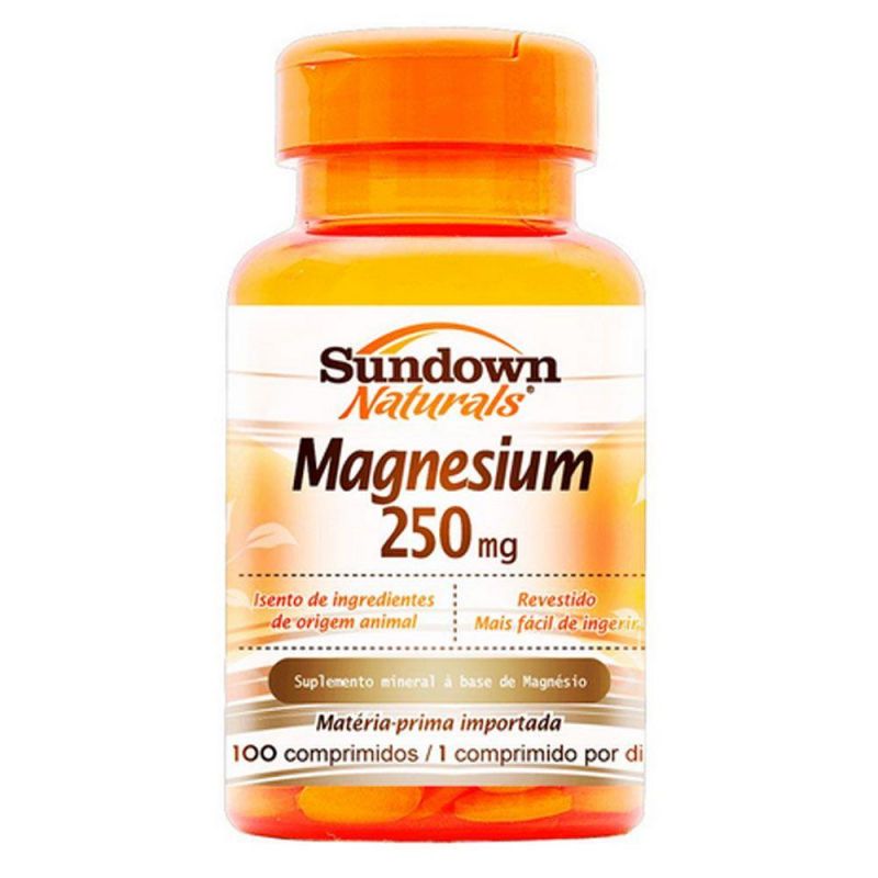 SUNDOWN NATURALS MAGNÉIO 250MG COM 100 COMPRIMIDOS