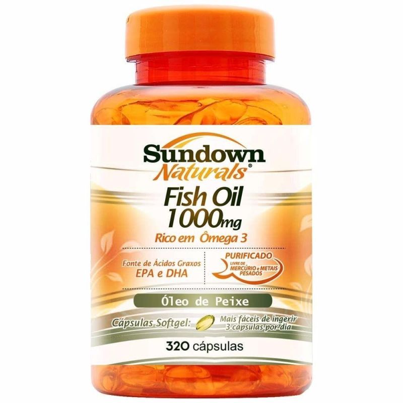 SUNDOWN NATURALS OMEGA 3 1000MG COM 320 CAPSULAS 
