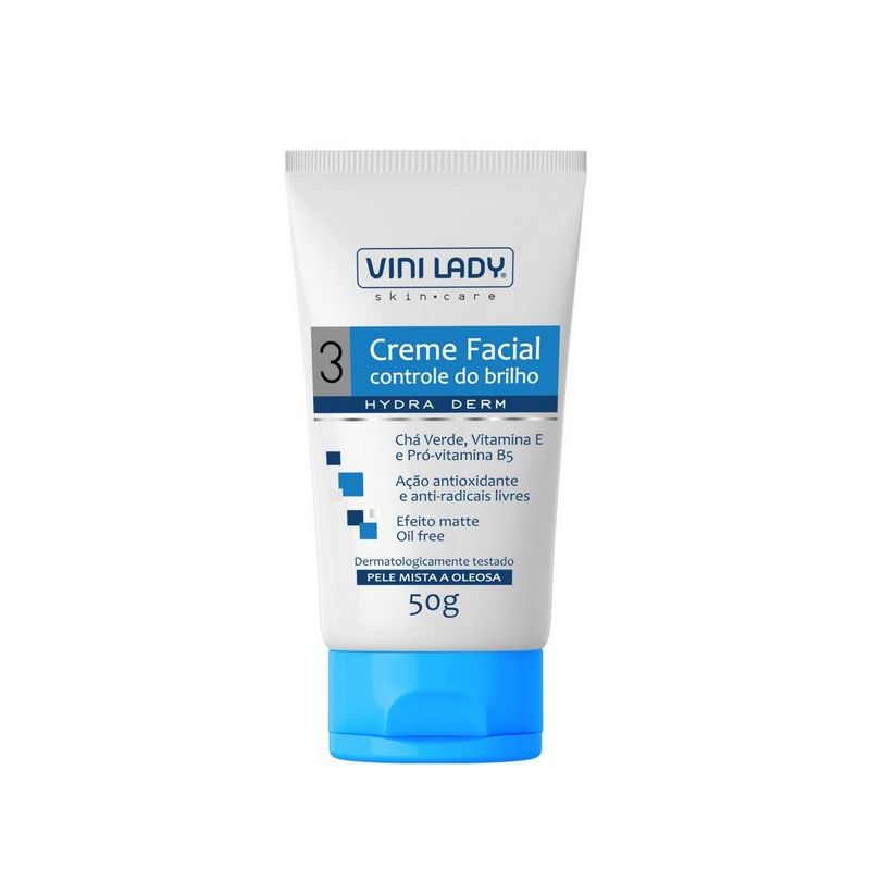 CREME FACIAL VINI LADY CONTROLE DO BRILHO 50G