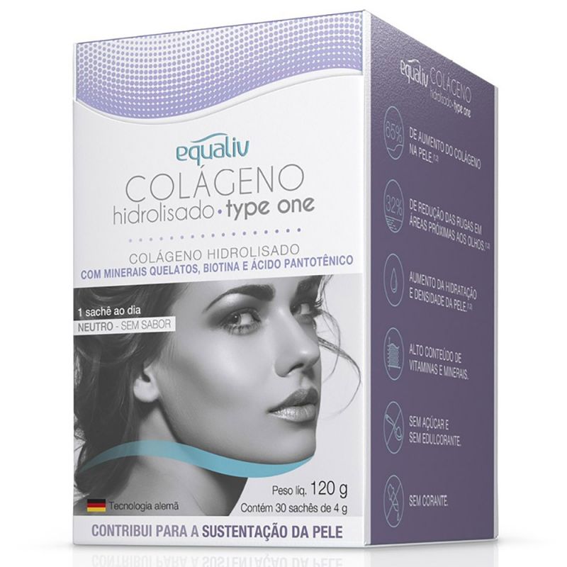 EQUALIV  COLAGENO TYPE ONE COM 30 SACHES DE 4 GRAMAS