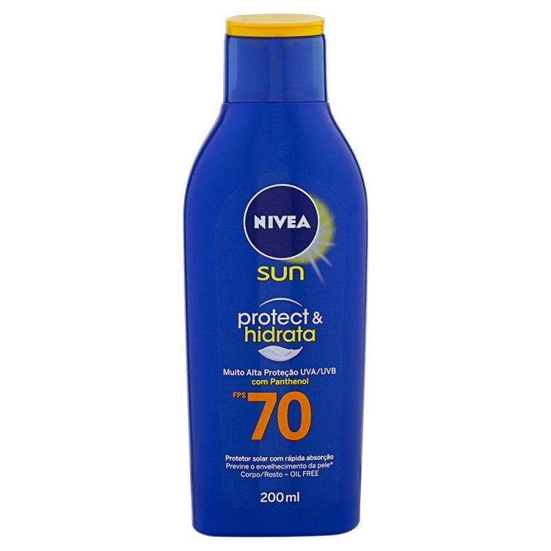 PROTETOR SOLAR NIVEA SUN FPS 70 COM 200ML