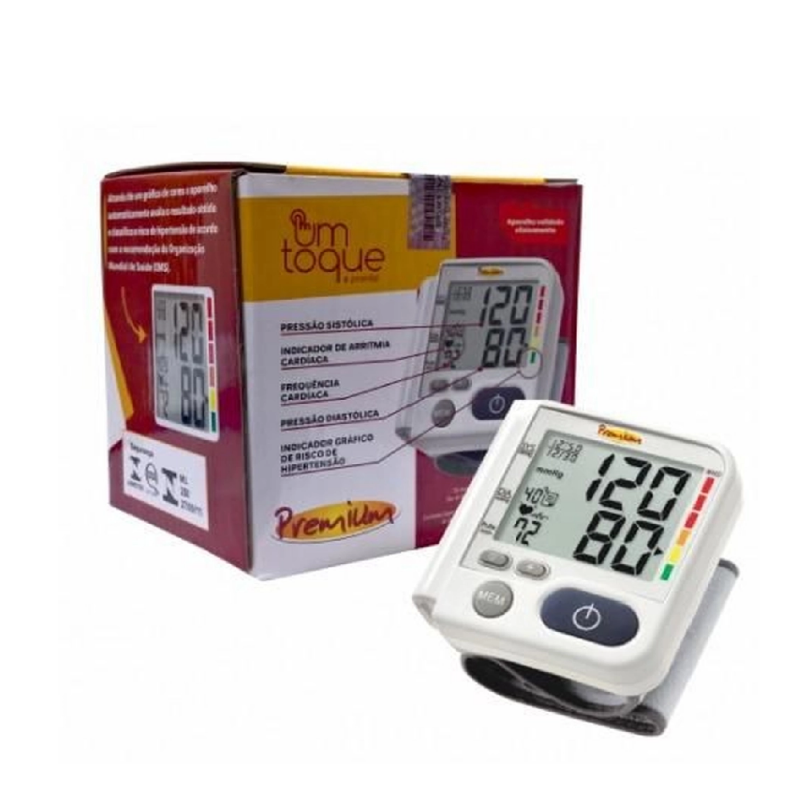 APARELHO DE PRESÃO DIGITAL DE PULSO PREMIUM LP200 COM SELO