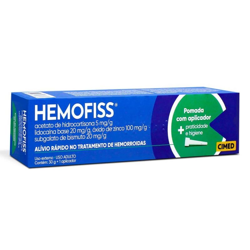 HEMOFISS POMADA  30 GRAMAS COM 10 APLICADORES 