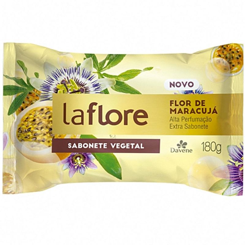 SABONETE EM BARRA LA FLORE MARACUJÁ 180G