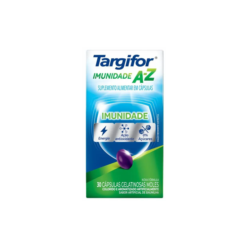 TARGIFOR IMUNIDADE A-Z 30 CÁPSULAS MOLES 
