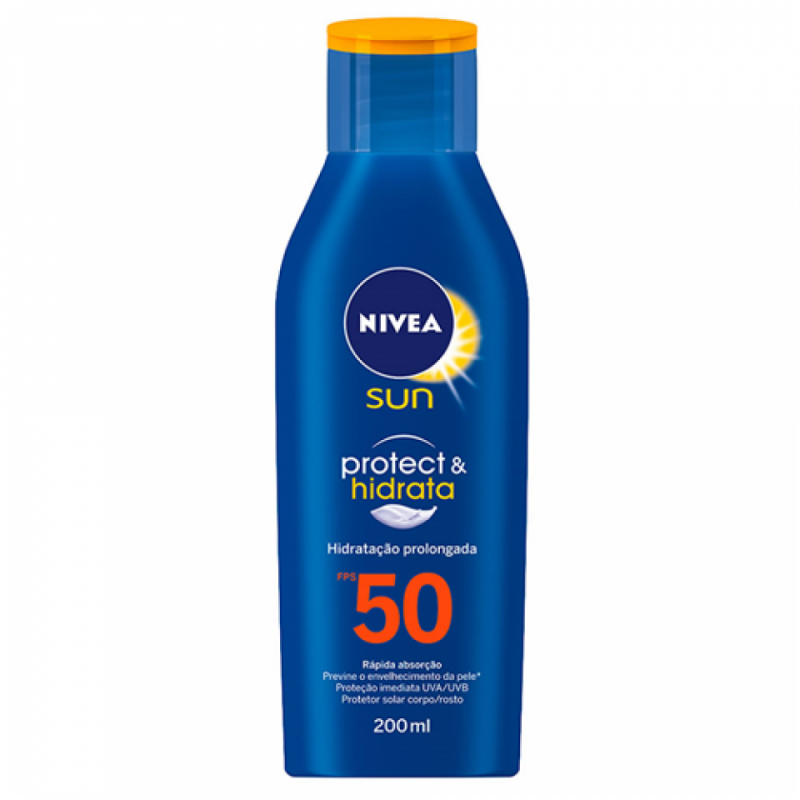 PROTETOR SOLAR  NIVEA SUN FPS 50 COM 200ML