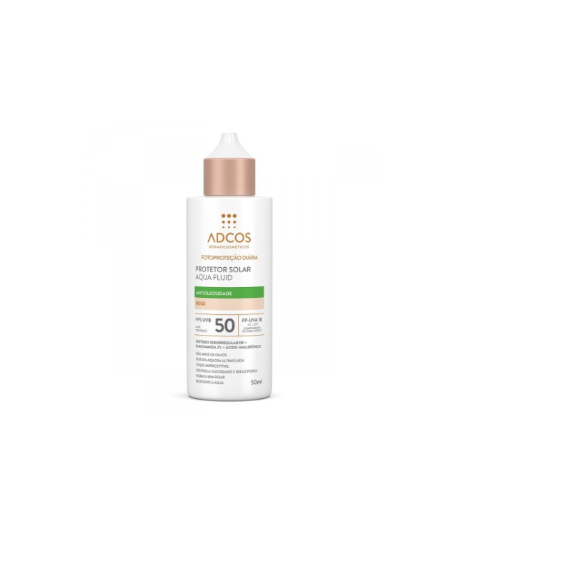 PROTETOR SOLAR AQUA FLUID FPS50 COR BEIGE COM 50ML