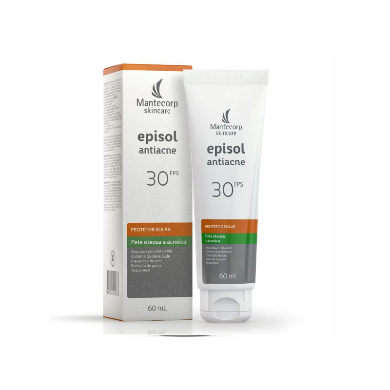 PROTETOR SOLAR FACIAL EPISOL FPS 30 BISNAGA 60ML