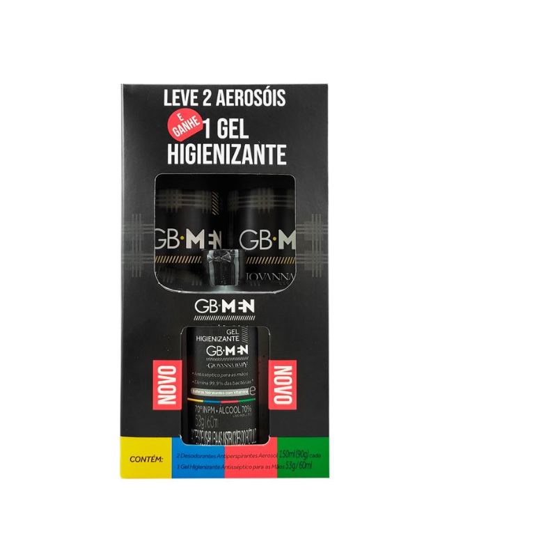 KIT 2 DESODORANTE AEROSOL 150ML URBANO + 1 GEL HIGIENIZANTE