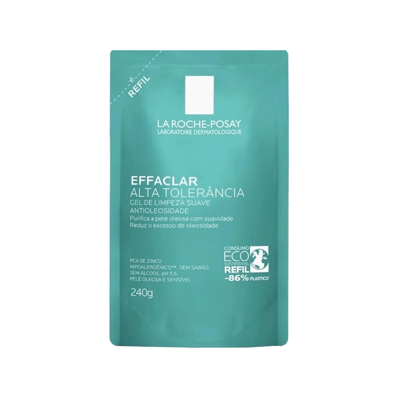 GEL DE LIMPEZA FACIAL EFFACLAR ALTA TOLERANCIA SACHE 240ML