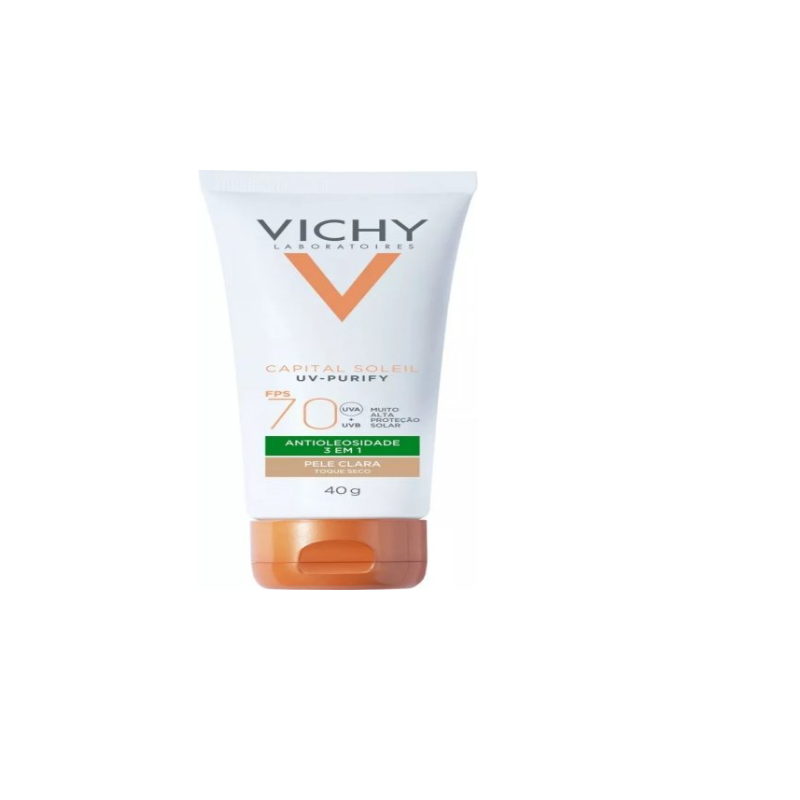 PROTETOR SOLAR VICHY IDEAL SOLEIL PURIFY COR CLARA FPS 70 