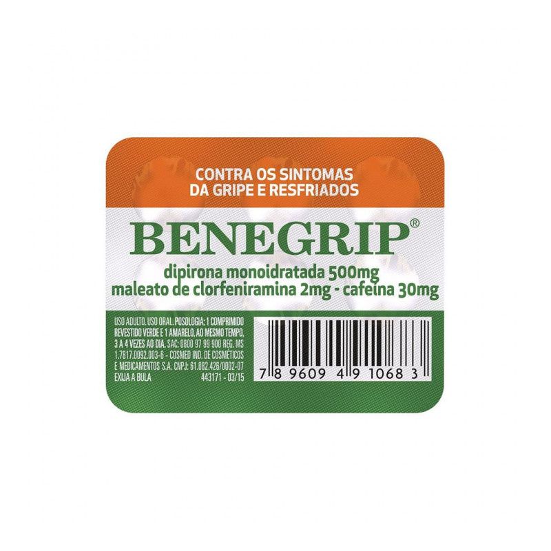 BENEGRIP COM 6 COMPRIMIDOS