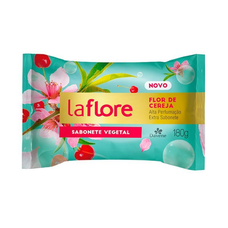 SABONETE EM BARRA LA FLORE CEREJA 180G