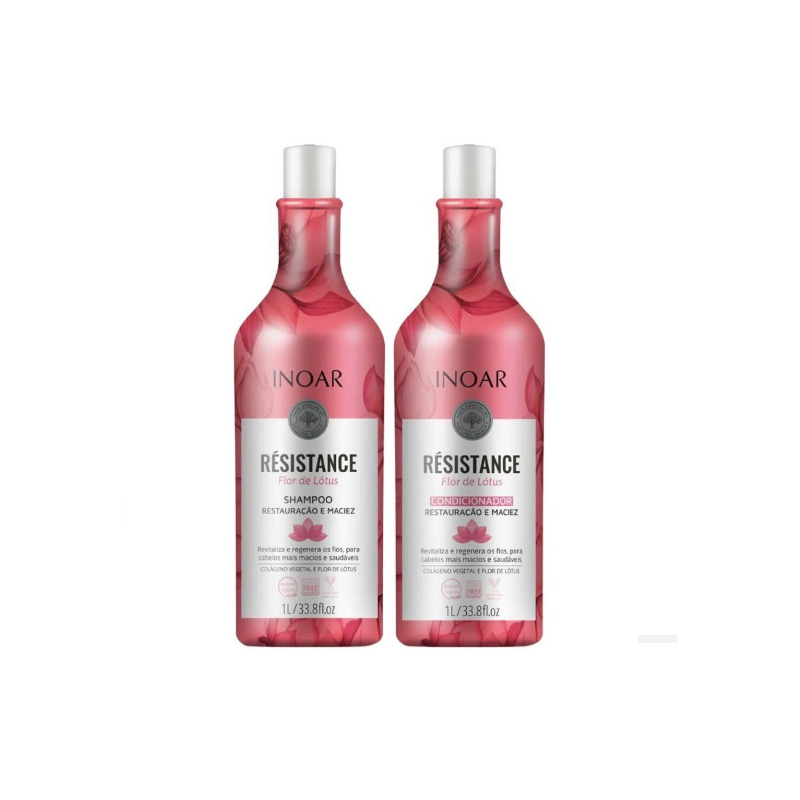 KIT SHAMPOO E CONDICIONADOR FLOR DE LOTUS  1L CADA