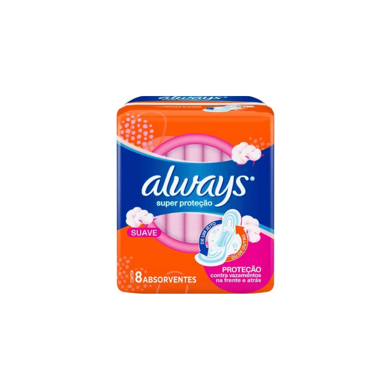 ABS ALWAYS LIMPA E CONFORTB SUAVE C/ABAS C/8