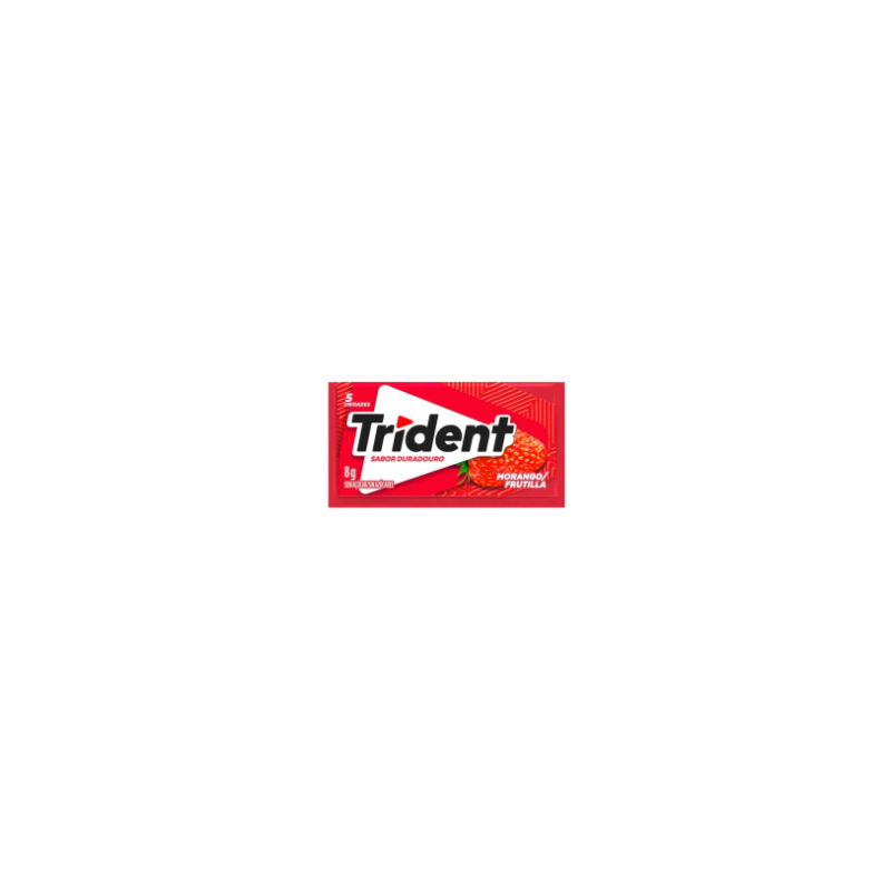 CHICLETE  TRIDENT MORANGO 