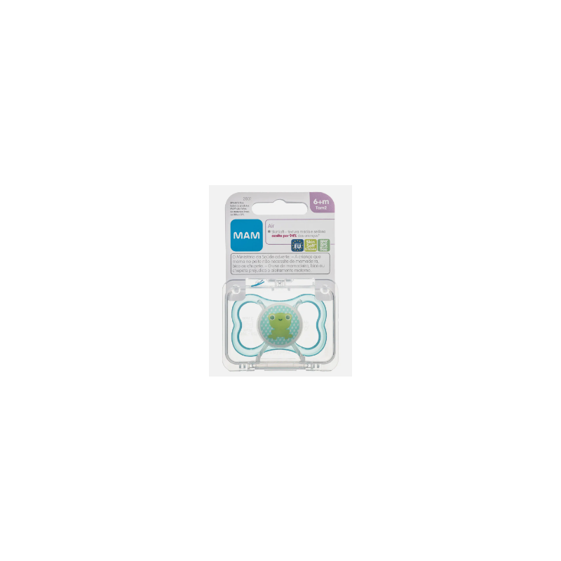 CHUPETA MAM AIR AZUL 6+ TAMANHO 2 COM 1 UNIDADE