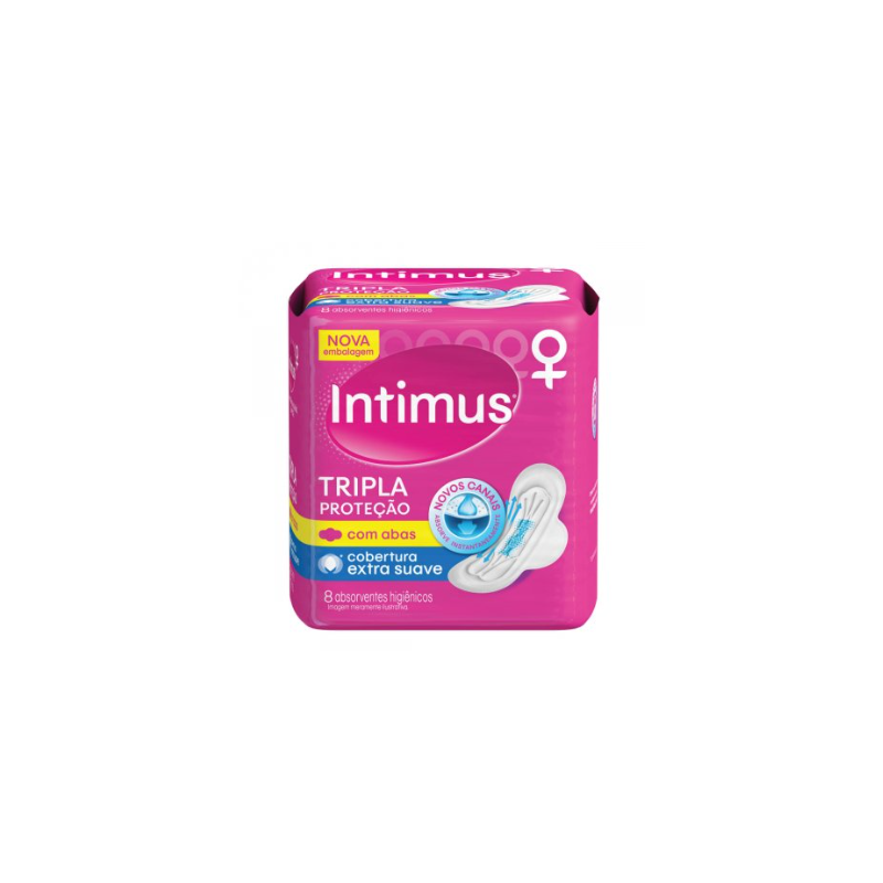 ABSORVENTE INTIMUS GEL SUAVE C/ABA C/8