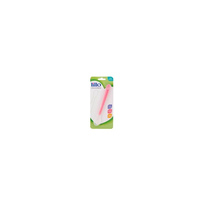 COLHER SILICONE LILLO ROSA