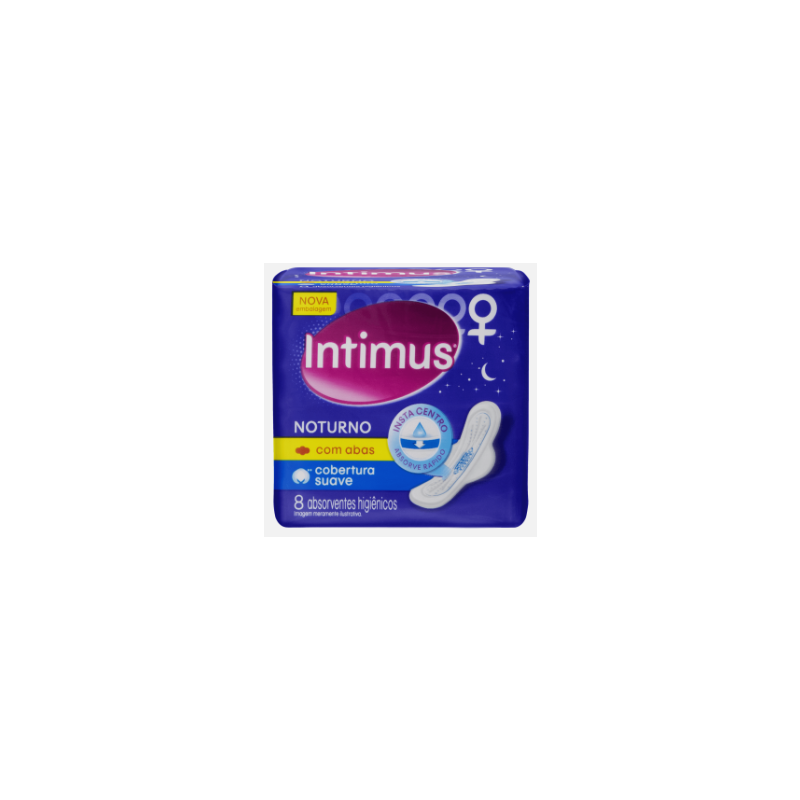 ABSORVENTE INTIMUS NOTURNO SV C/ ABAS C/8