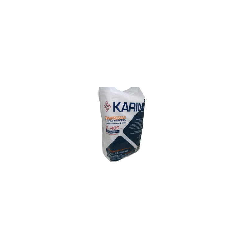 COMPRESSA GAZE KARINA COM 500 UNIDADES