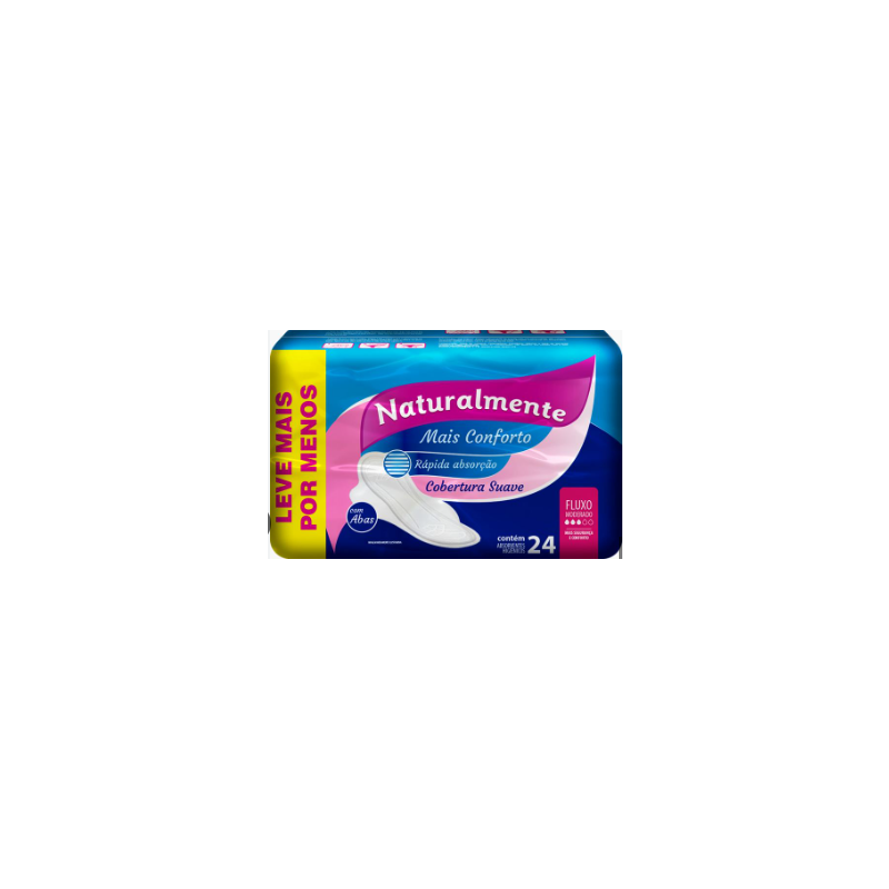 ABSORVENTE NATURALMENTE LEV24 PG 18 C/ABAS