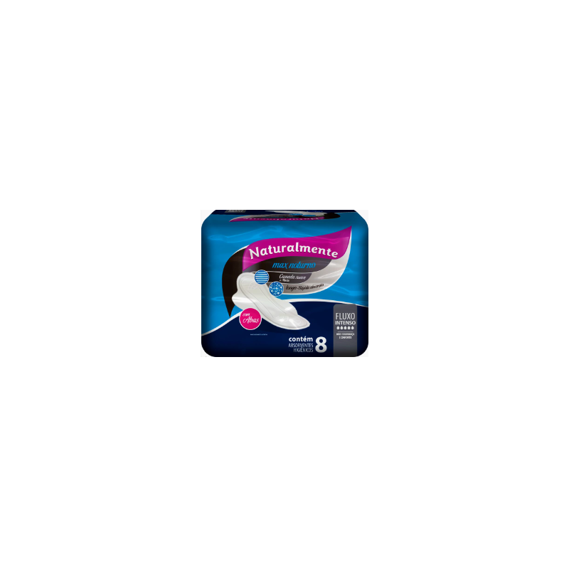 ABS NATURALMENTE MAX NOTURNO LONG C/ABAS C/8