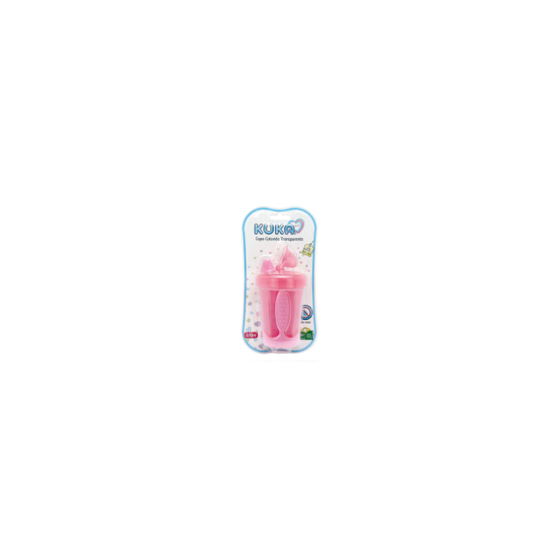 COPO SOFT KUKA TRANSPARENTE ROSA 200ML