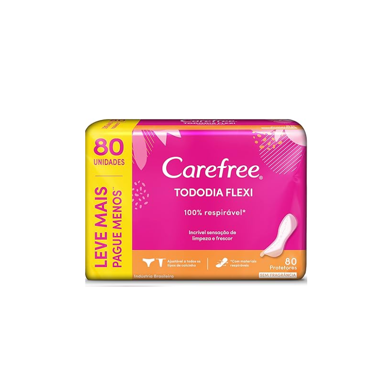 ABSORVENTE  CAREFREE FLEXI L80P60